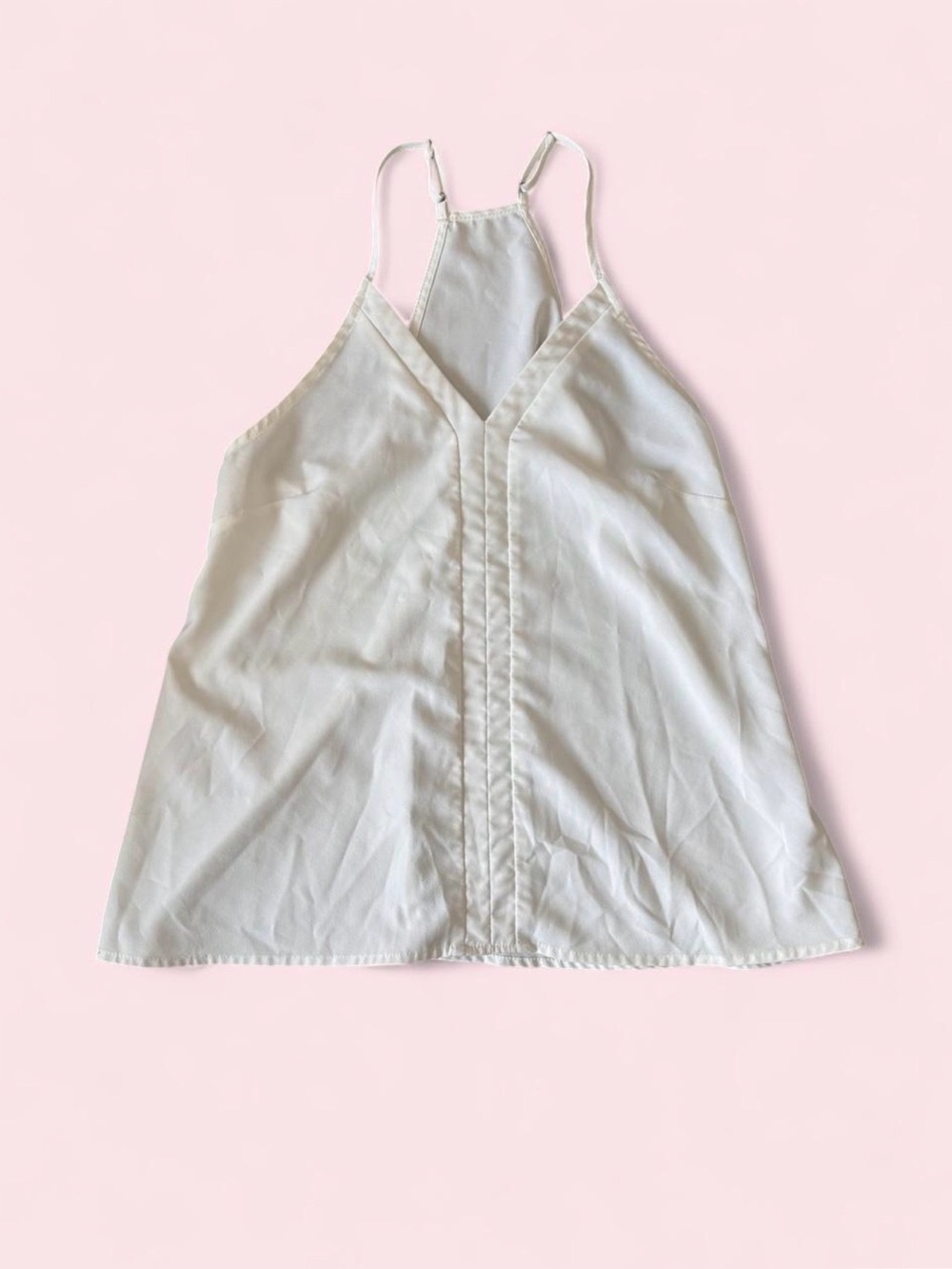 White Halter Neck Women’s Tank Top